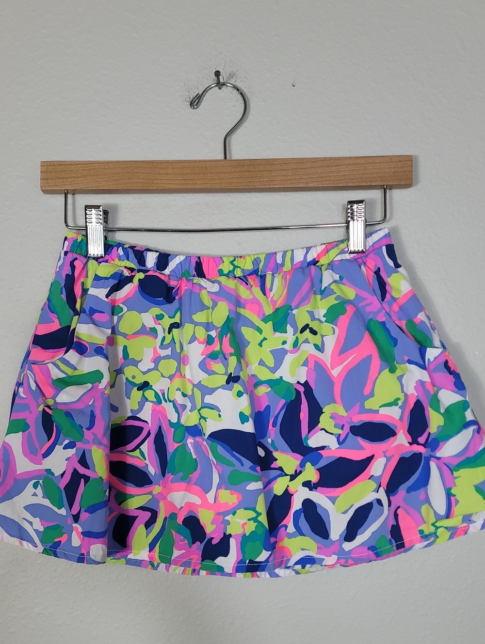 Lilly Pulitzer Girls Sam Skort Size XL 12/14 Havin A Blast Floral Print Resort